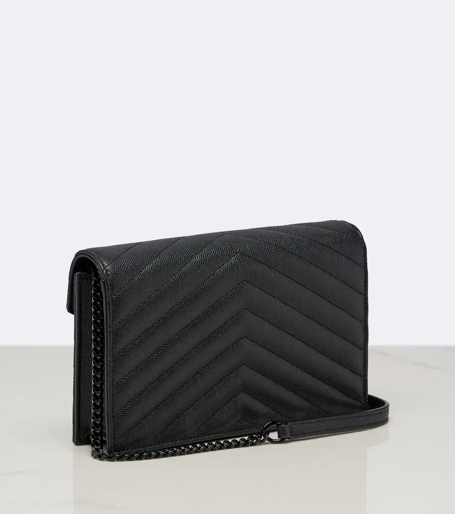Saint Laurent Cassandre Envelope leather wallet on chain | Thumbnail 3