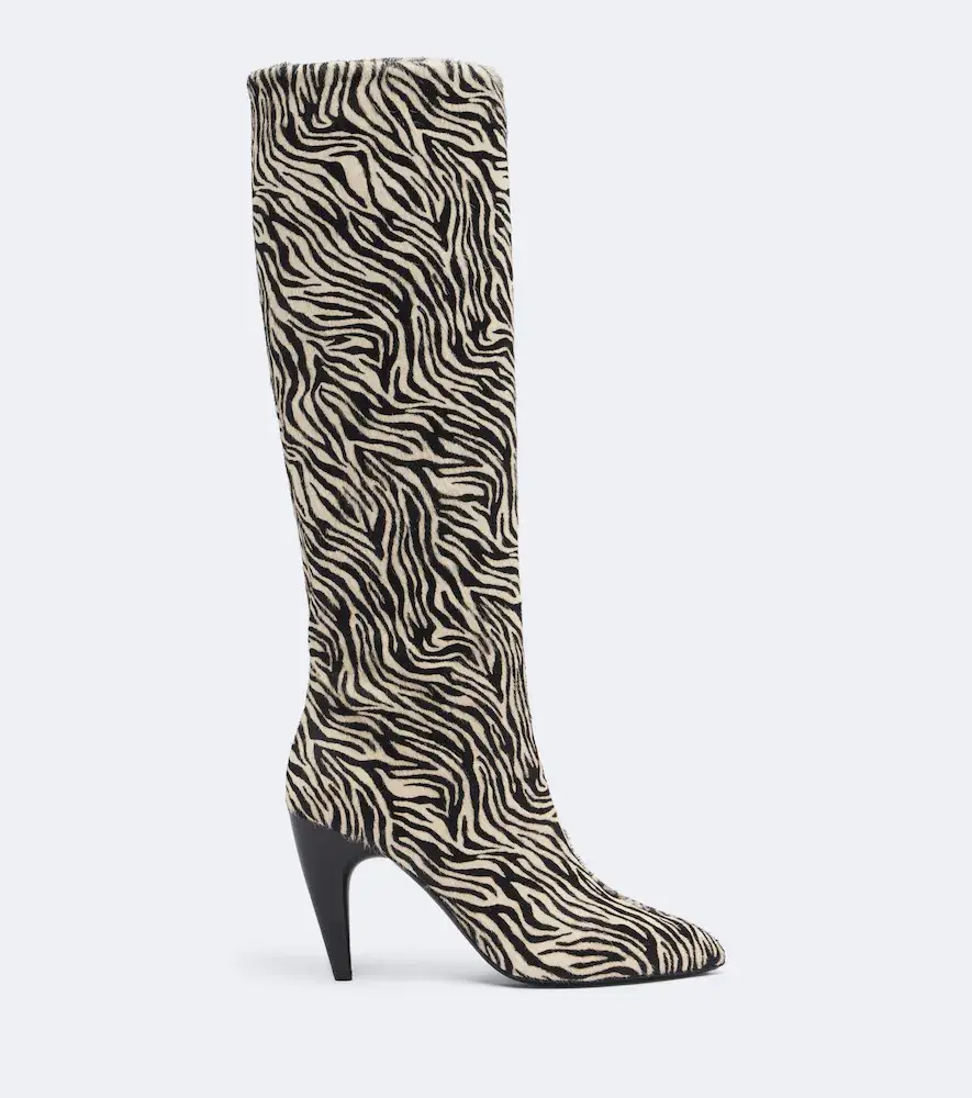 Isabel Marant Jany zebra-print calf hair knee-high boots | Thumbnail 3 Isabel Marant Jany zebra-print calf hair knee-high boots | Thumbnail 3