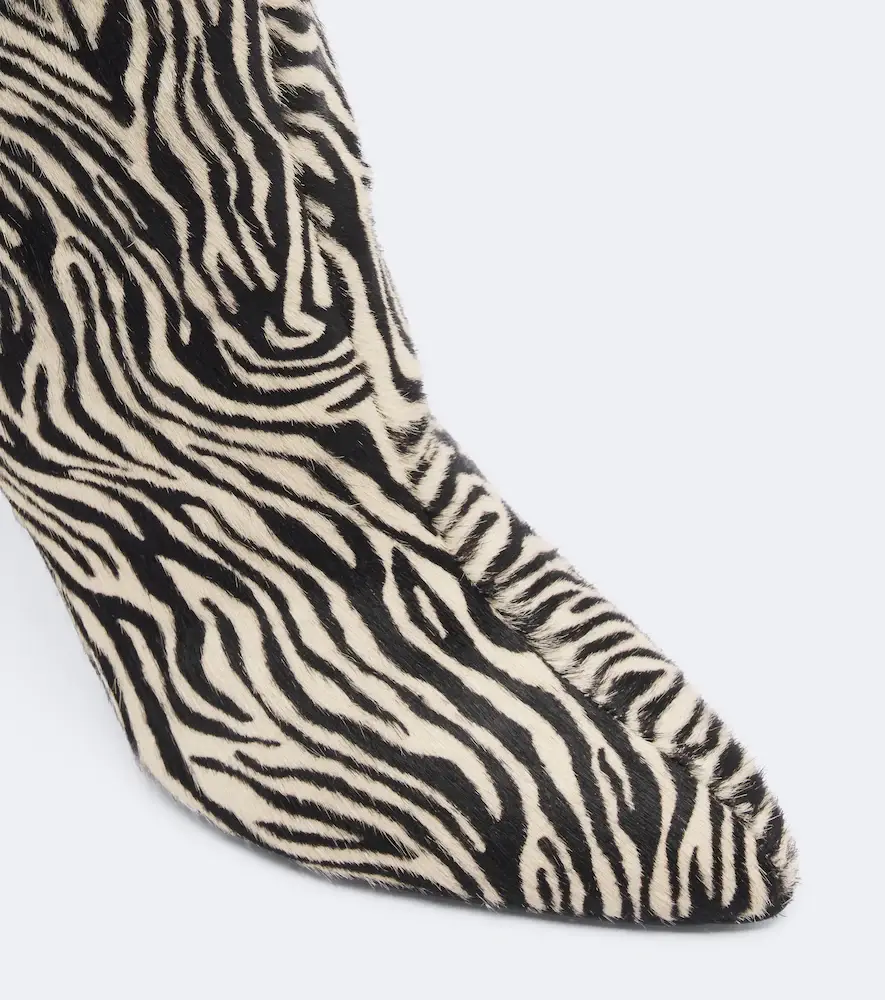 Isabel Marant Jany zebra-print calf hair knee-high boots | Thumbnail 4 Isabel Marant Jany zebra-print calf hair knee-high boots | Thumbnail 4