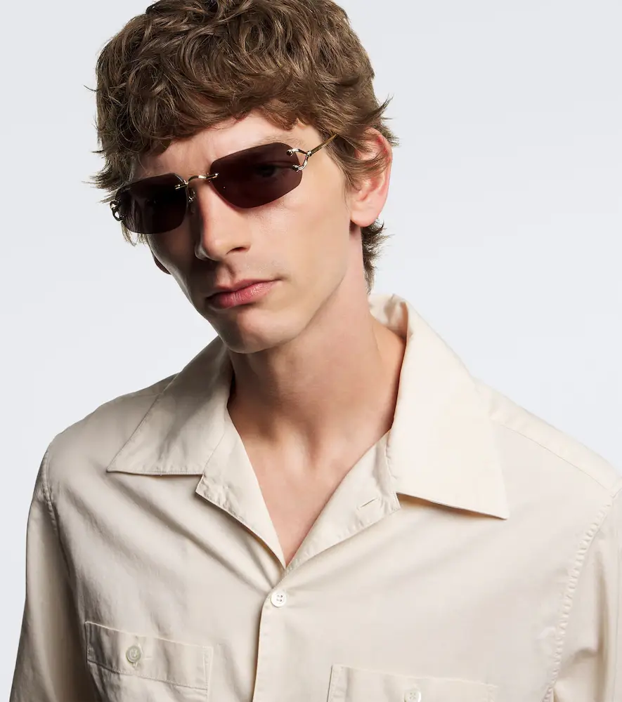 Cartier Eyewear Collection Signature C rectangular sunglasses | Thumbnail 3 Cartier Eyewear Collection Signature C rectangular sunglasses | Thumbnail 3