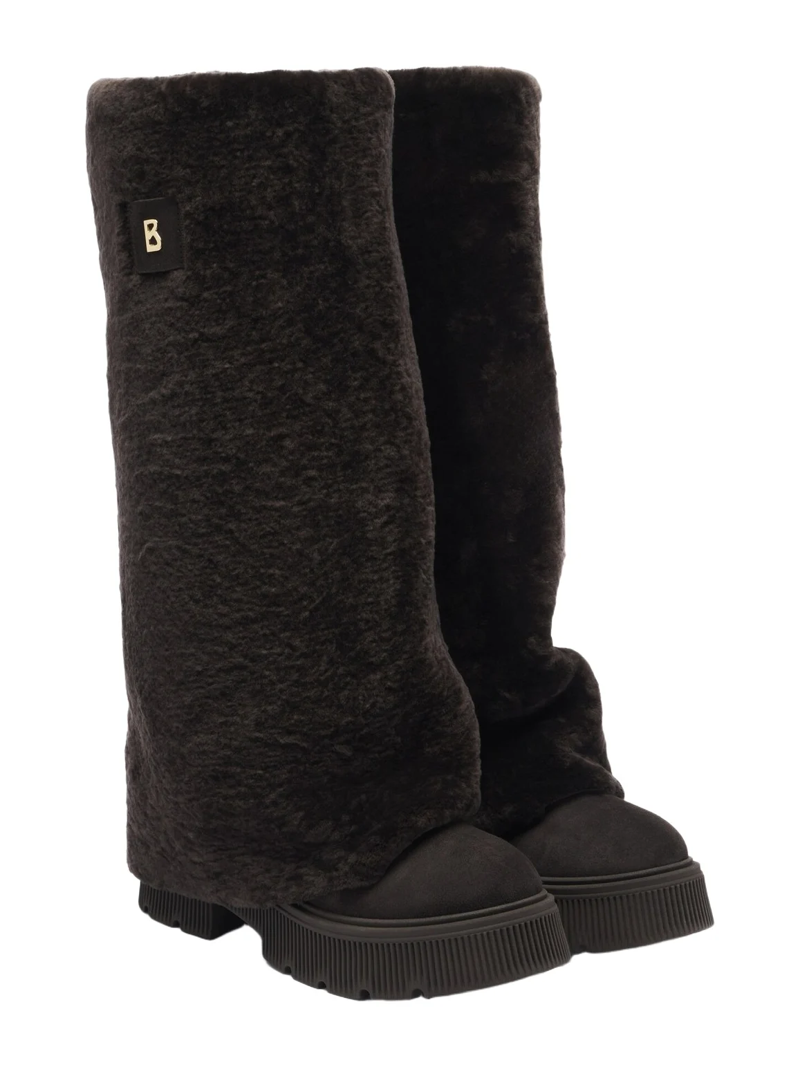 Turin shearling knee-high boots