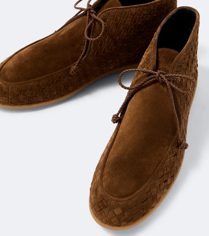 Bottega Veneta Intrecciato suede desert boots | Thumbnail 3