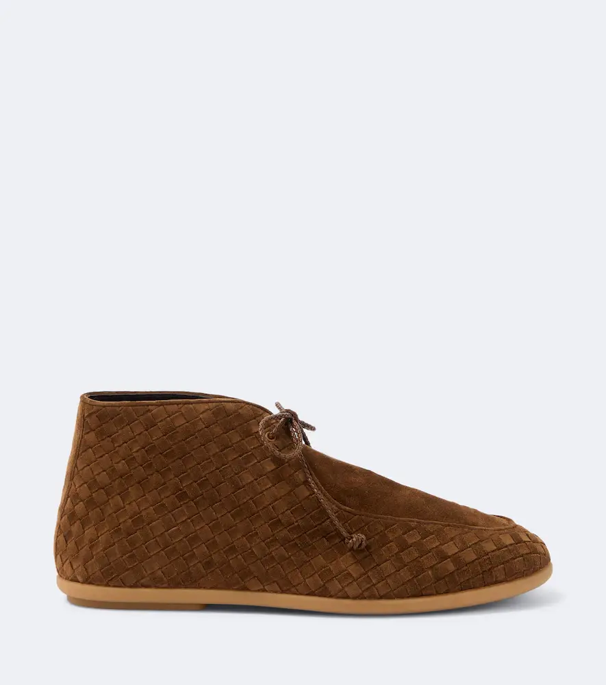 Bottega Veneta Intrecciato suede desert boots | Thumbnail 4
