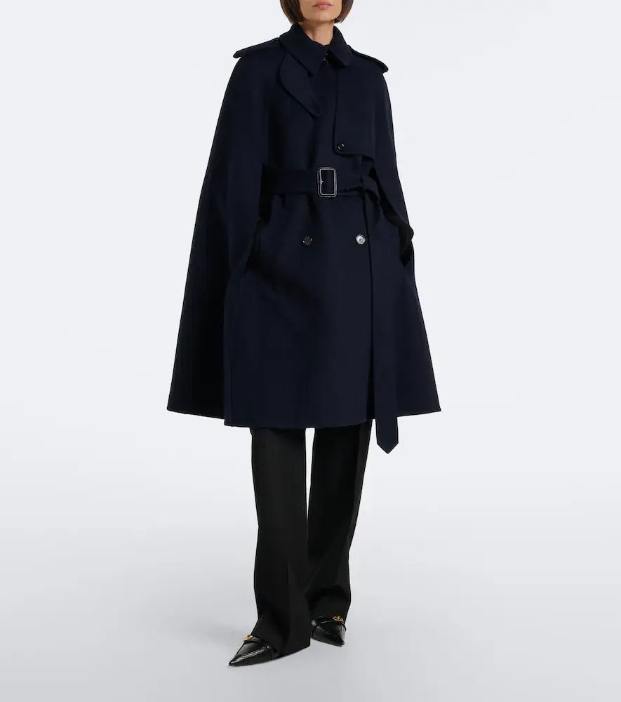 Burberry Check belted wool cape | Thumbnail 6 Burberry Check belted wool cape | Thumbnail 6