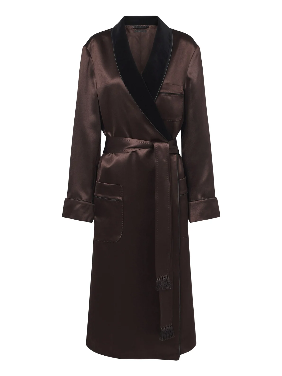 Tom Ford Silk satin wrap coat