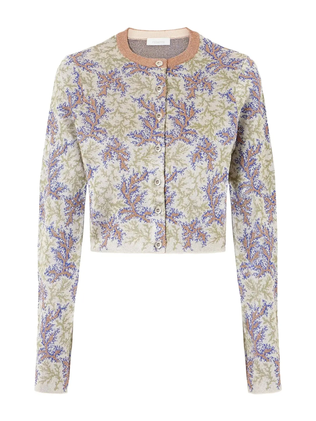 Cropped Jacquard Cardigan Cropped Jacquard Cardigan