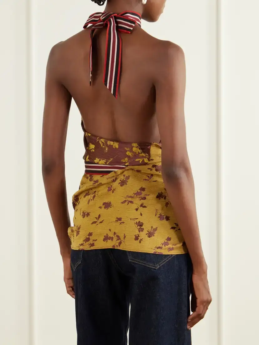 Dries Van Noten Floral-jacquard Silk Cloqué Blouse | Thumbnail 3 Dries Van Noten Floral-jacquard Silk Cloqué Blouse | Thumbnail 3