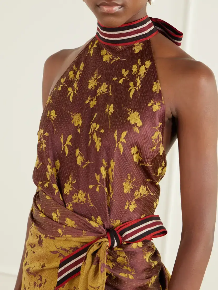 Dries Van Noten Floral-jacquard Silk Cloqué Blouse | Thumbnail 4 Dries Van Noten Floral-jacquard Silk Cloqué Blouse | Thumbnail 4
