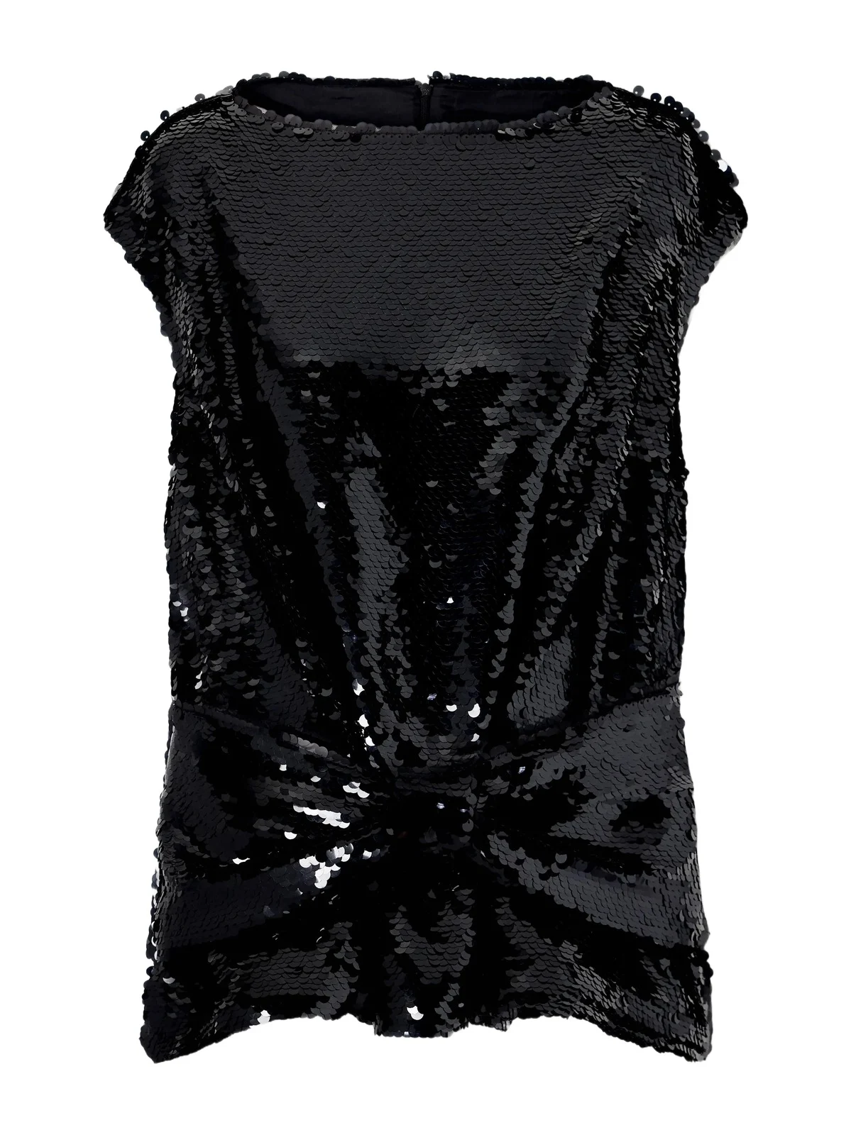 Simone Rocha Bow-detail Sequin-embellished Mesh Blouse