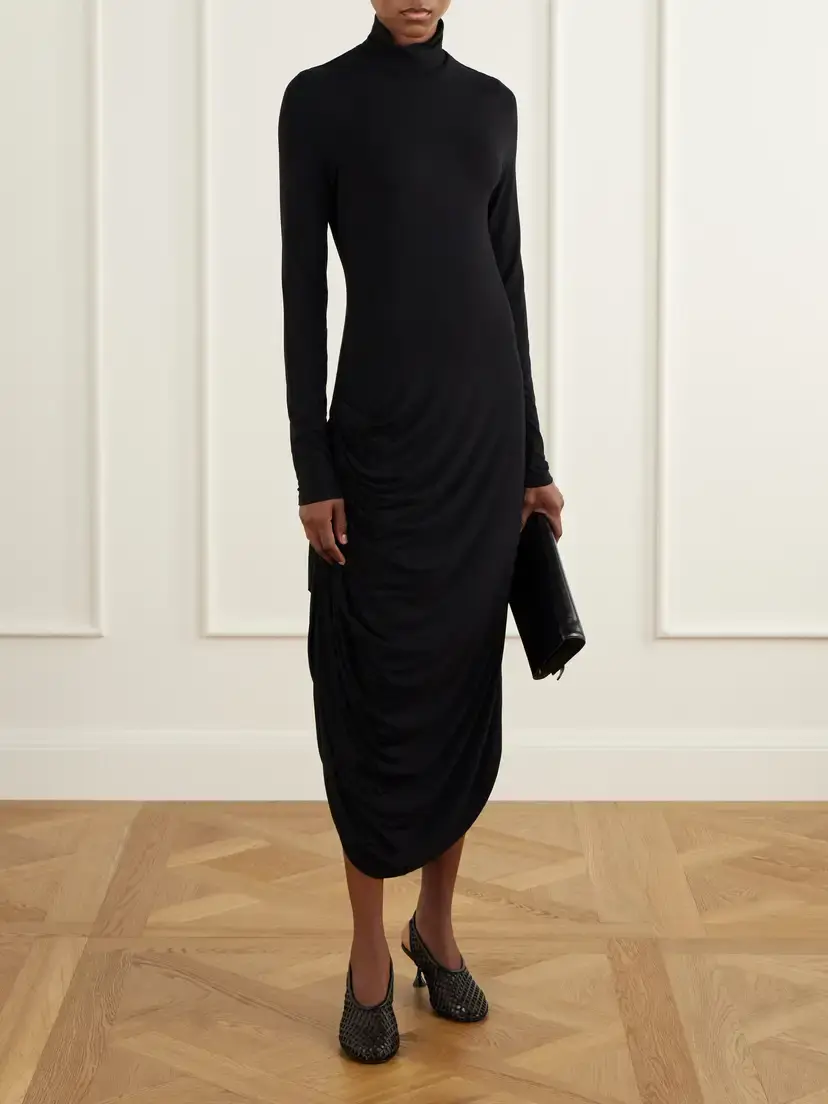 Proenza Schouler White Label Imogen Jersey Turtleneck Midi Dress | Thumbnail 2