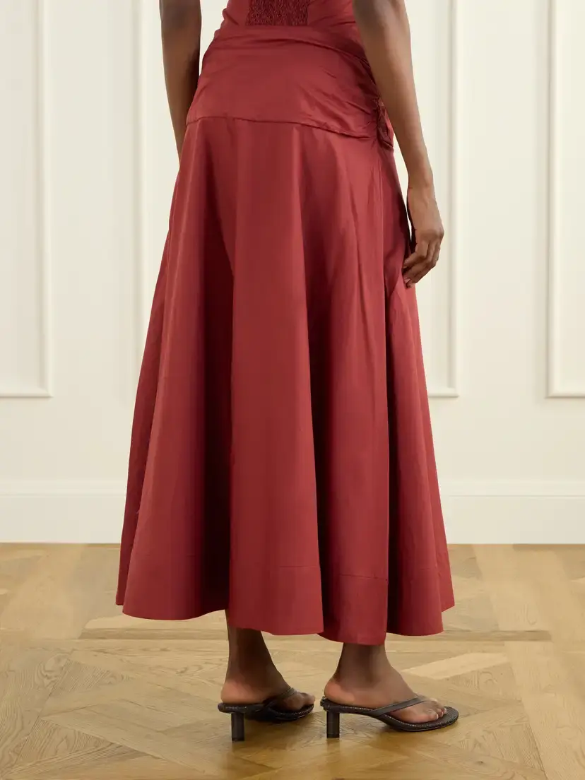 Faithfull Simone Cotton Midi Skirt | Thumbnail 4 Faithfull Simone Cotton Midi Skirt | Thumbnail 4