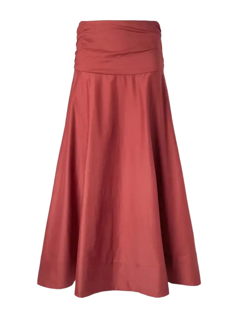 Faithfull Simone Cotton Midi Skirt | Image 1 Faithfull Simone Cotton Midi Skirt | Image 1