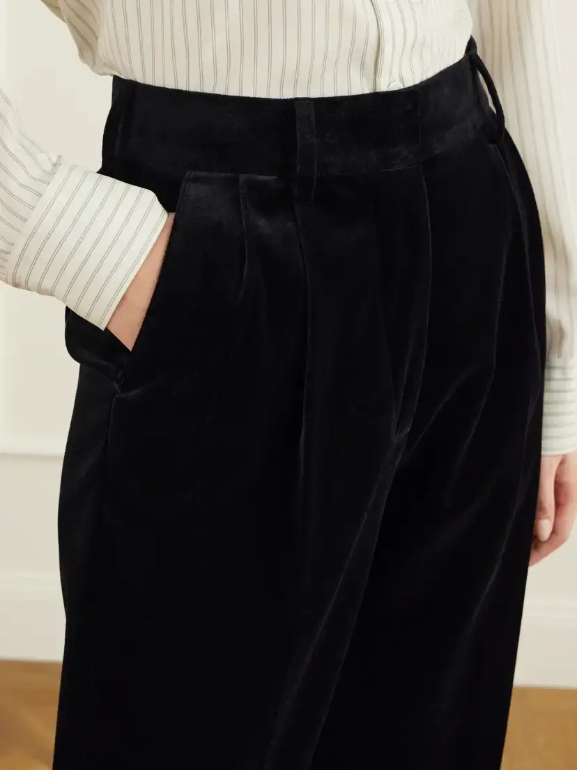 Blazé Milano Fox Straight-leg Cotton-velvet Pants | Thumbnail 5 Blazé Milano Fox Straight-leg Cotton-velvet Pants | Thumbnail 5