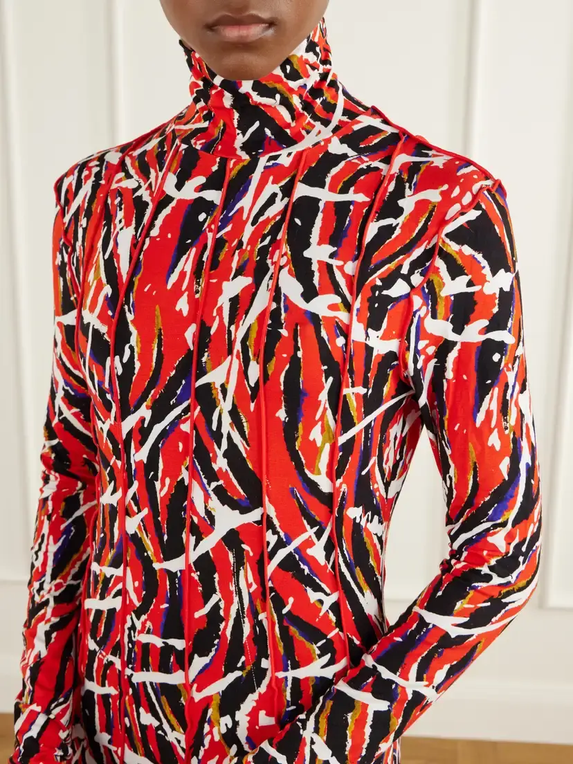 Proenza Schouler White Label Mabel Printed Jersey Maxi Dress | Thumbnail 4