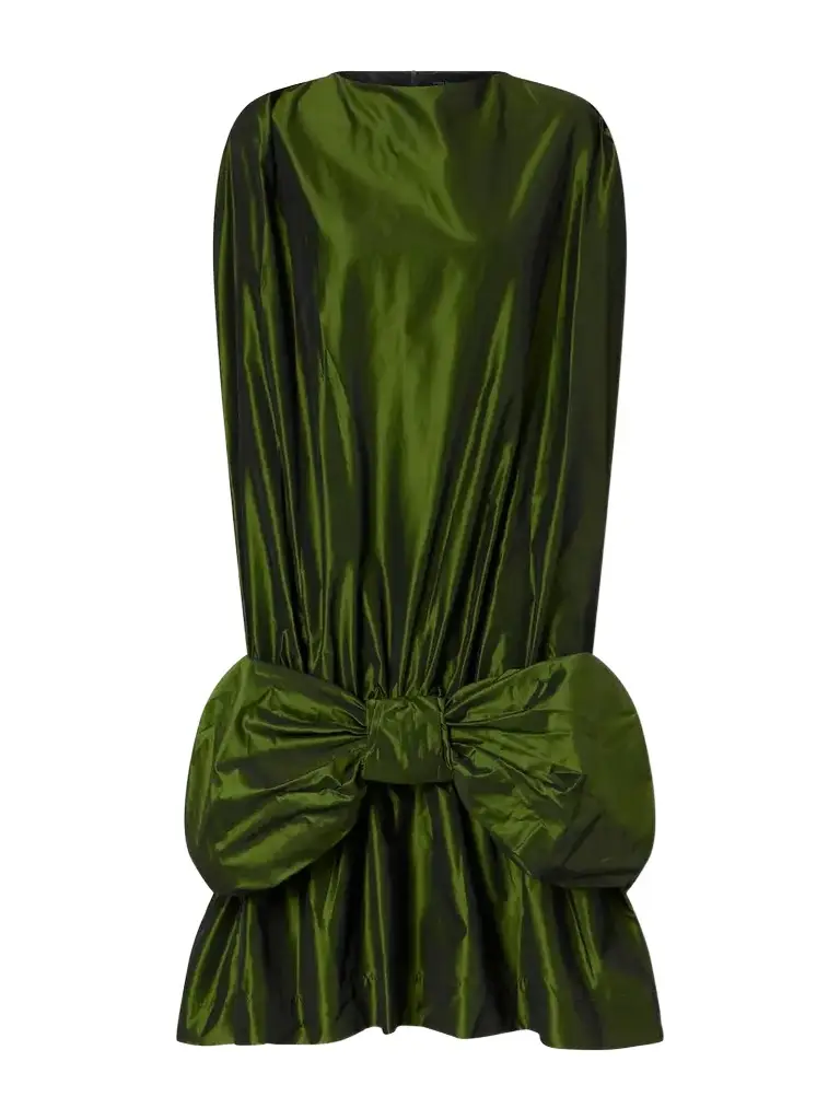Simone Rocha Bow-detailed Taffeta Midi Dress | Image 1 Simone Rocha Bow-detailed Taffeta Midi Dress | Image 1