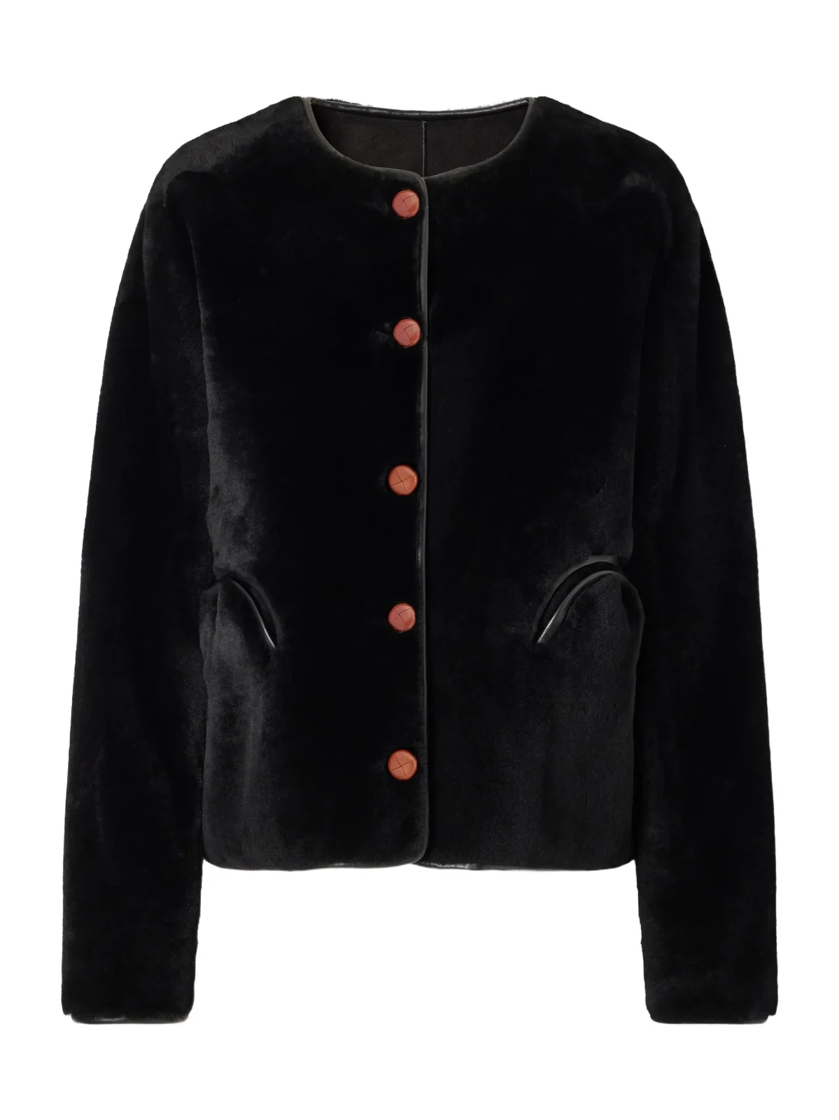 Tatoosh Leather-trimmed Shearling Jacket