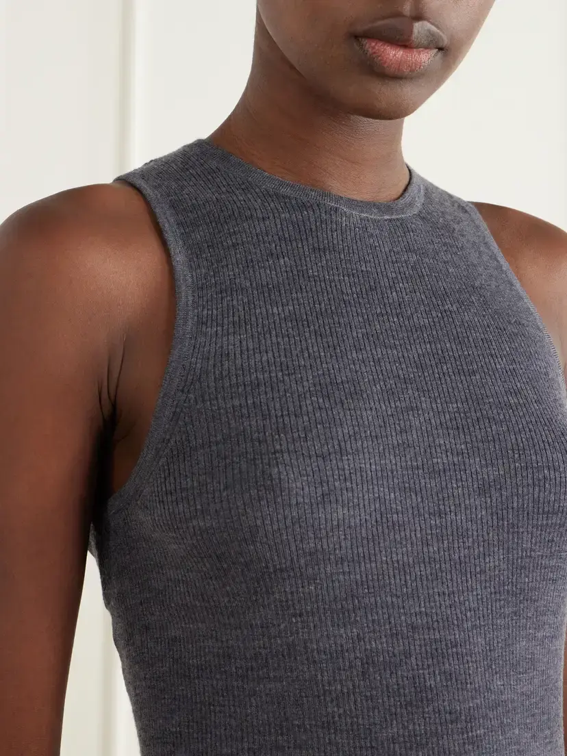 Tibi Ribbed Wool Tank | Thumbnail 5