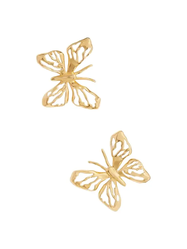 Oscar de la Renta Butterfly Gold-tone Earrings | Image 1 Oscar de la Renta Butterfly Gold-tone Earrings | Image 1