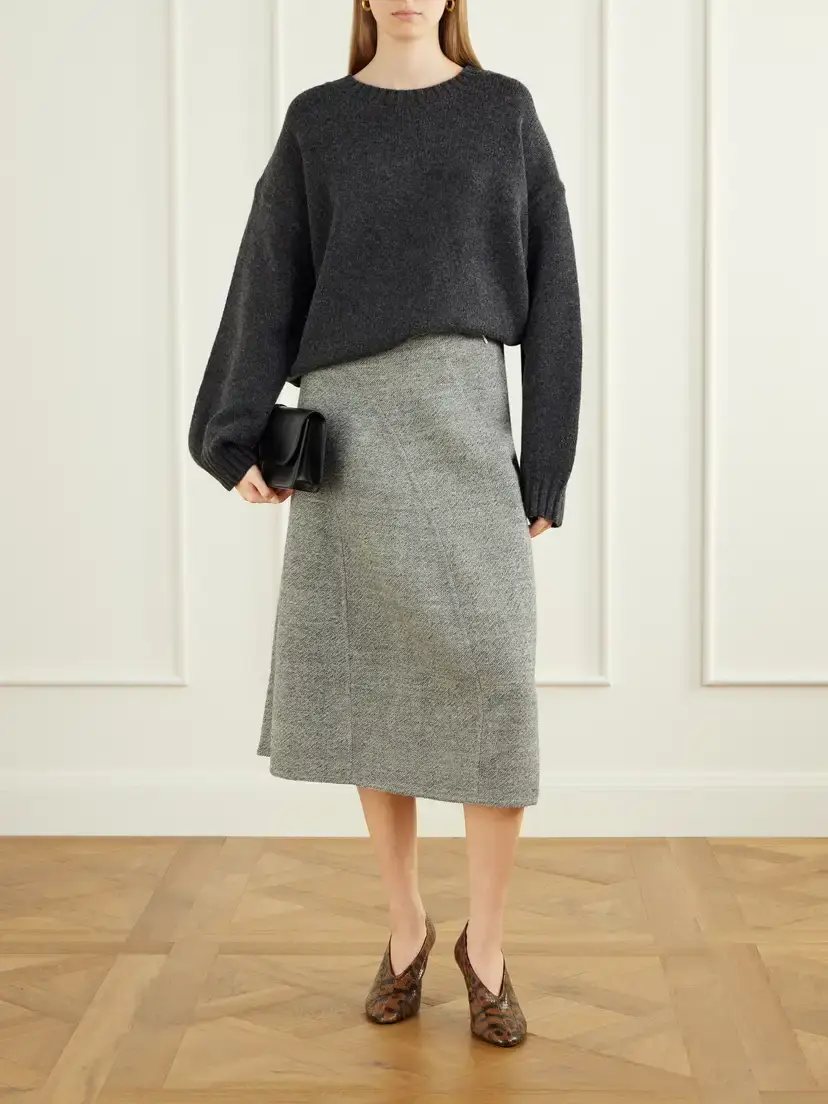 Proenza Schouler Gaelle Wool-blend Midi Skirt | Thumbnail 2 Proenza Schouler Gaelle Wool-blend Midi Skirt | Thumbnail 2