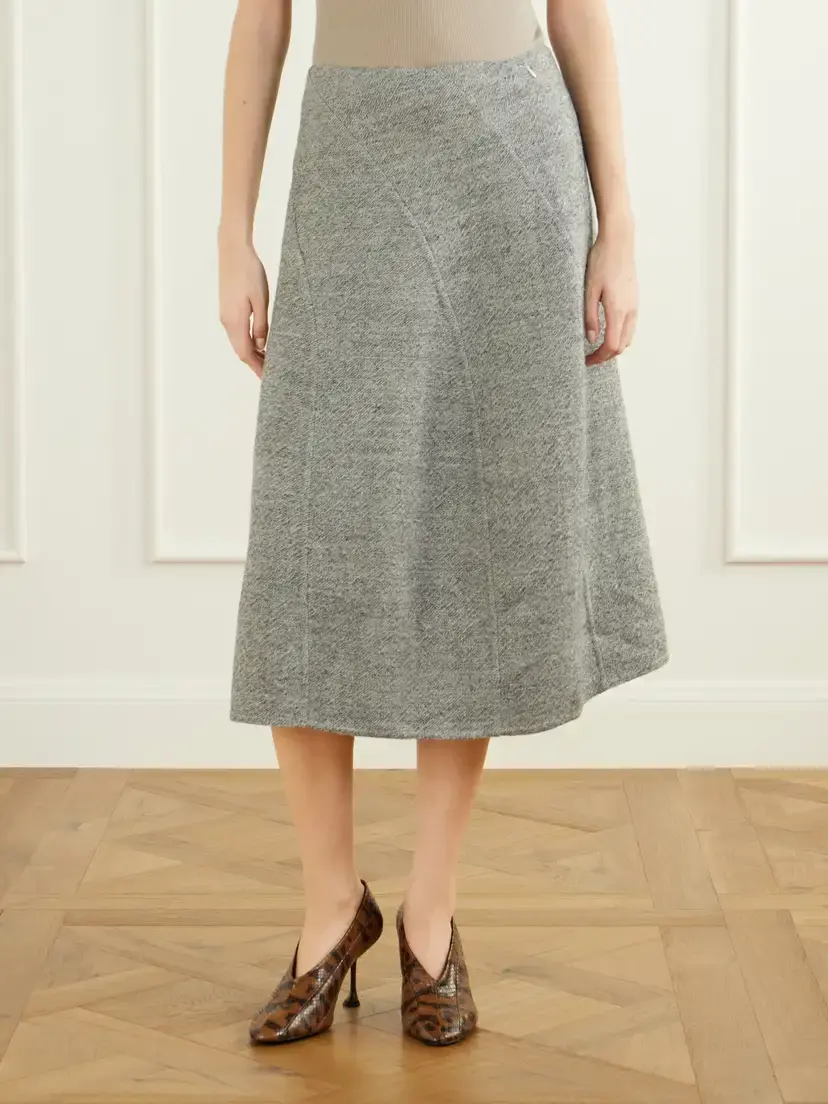 Proenza Schouler Gaelle Wool-blend Midi Skirt | Thumbnail 3 Proenza Schouler Gaelle Wool-blend Midi Skirt | Thumbnail 3