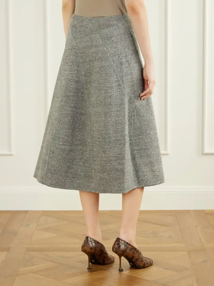 Proenza Schouler Gaelle Wool-blend Midi Skirt | Thumbnail 4 Proenza Schouler Gaelle Wool-blend Midi Skirt | Thumbnail 4