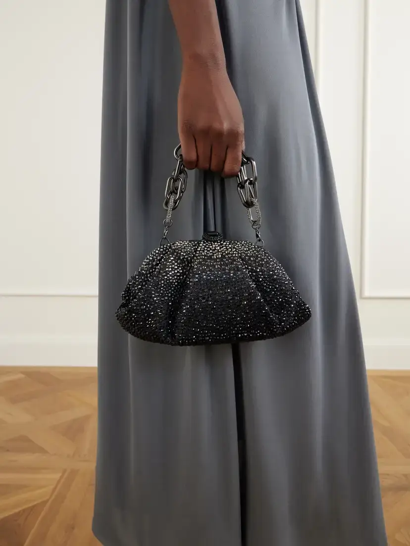 Judith Leiber Couture Gemma Crystal-embellished Silver-tone Clutch | Thumbnail 2 Judith Leiber Couture Gemma Crystal-embellished Silver-tone Clutch | Thumbnail 2