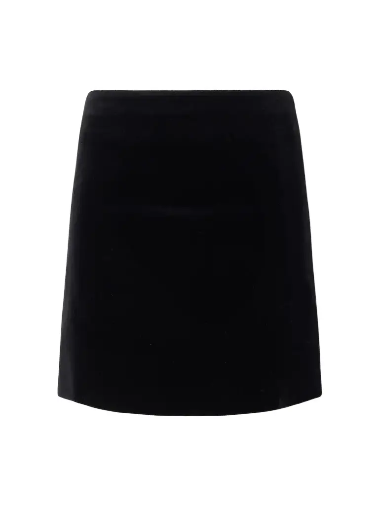 Blazé Milano Coci Cotton-velvet Mini Skirt