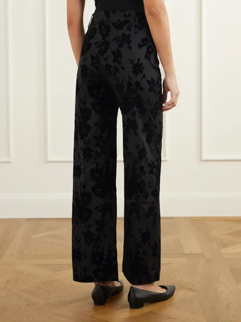 DESTREE Yoshitomo Flocked Straight-leg Pants | Thumbnail 4