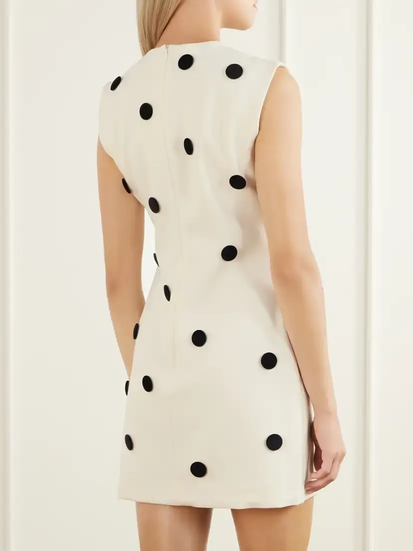 DESTREE Carole Polka-dot Crepe Mini Dress | Thumbnail 3 DESTREE Carole Polka-dot Crepe Mini Dress | Thumbnail 3