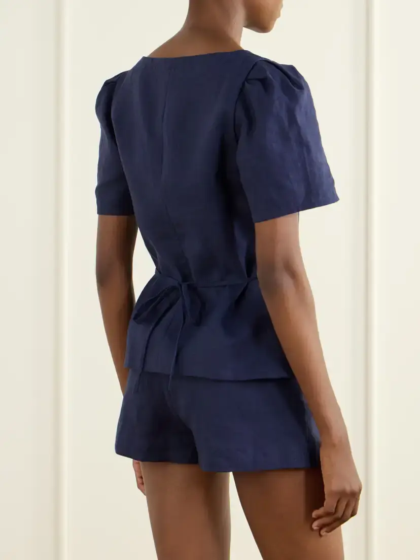 Faithfull Emma Linen Blouse | Thumbnail 3 Faithfull Emma Linen Blouse | Thumbnail 3