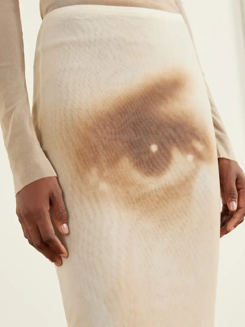 Jean Paul Gaultier Face Printed Mesh Maxi Skirt | Thumbnail 5 Jean Paul Gaultier Face Printed Mesh Maxi Skirt | Thumbnail 5