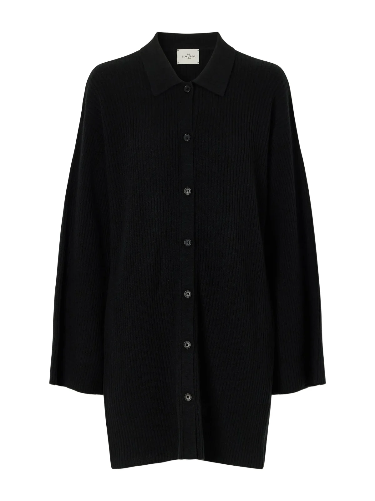 Le Kasha Godda Ribbed Cashmere Mini Dress