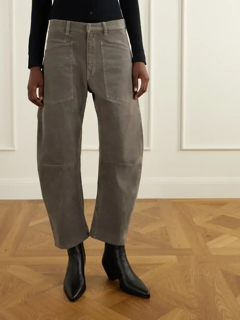 Nili Lotan Shon Cotton-blend Corduroy Tapered Pants | Thumbnail 3
