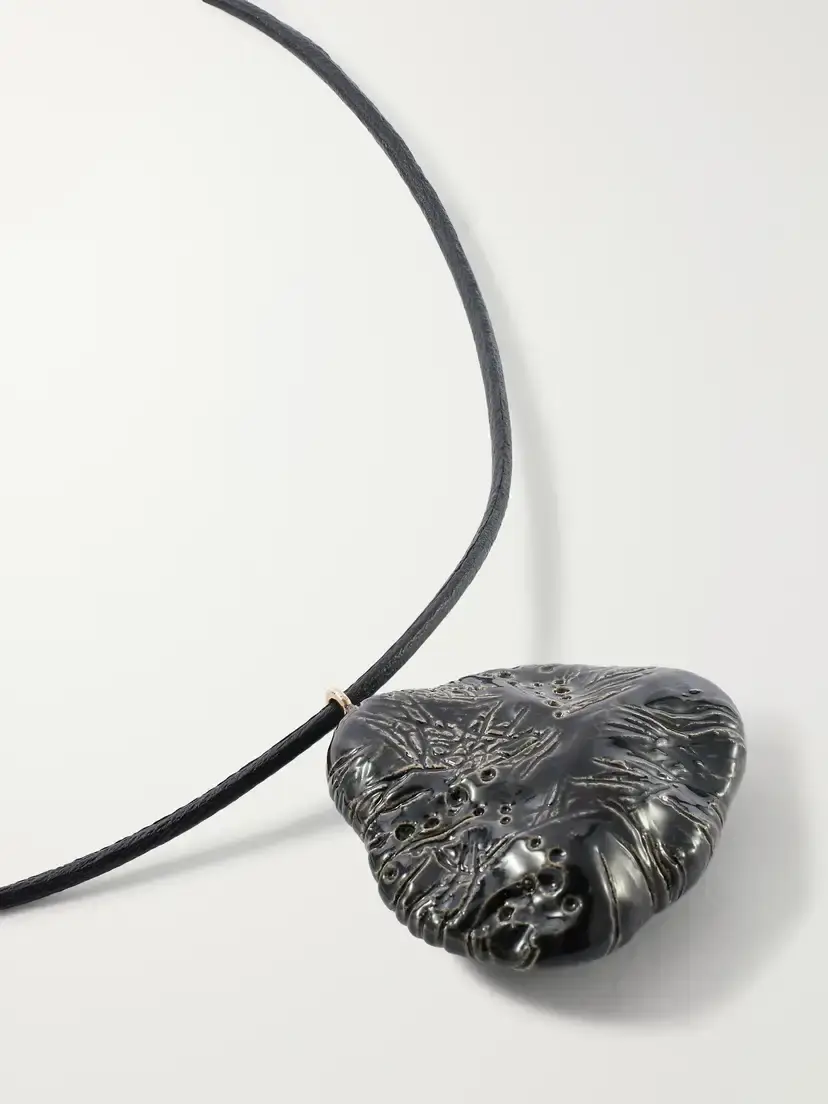 Gabriela Hearst Ceramic Pendant Cord Necklace | Thumbnail 4 Gabriela Hearst Ceramic Pendant Cord Necklace | Thumbnail 4