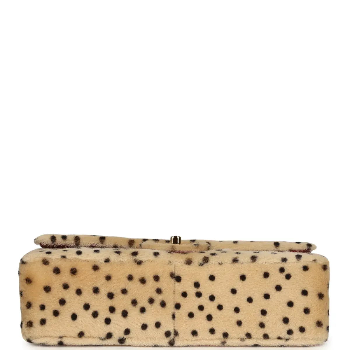 Chanel Chanel "Cheetah Print" Medium Flap Bag Light Beige Calf Hair and Black Lambskin Gold Hardware | Thumbnail 6 Chanel Chanel "Cheetah Print" Medium Flap Bag Light Beige Calf Hair and Black Lambskin Gold Hardware | Thumbnail 6