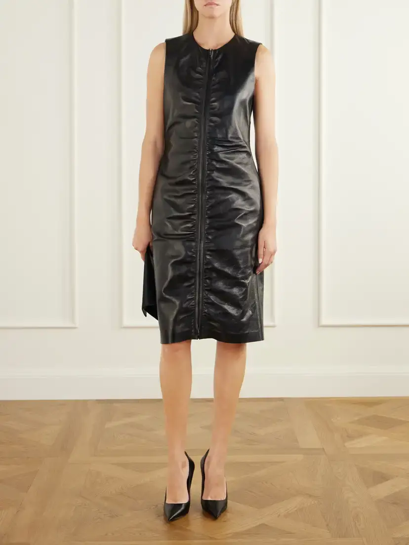 Tom Ford Leather Midi Dress | Thumbnail 2