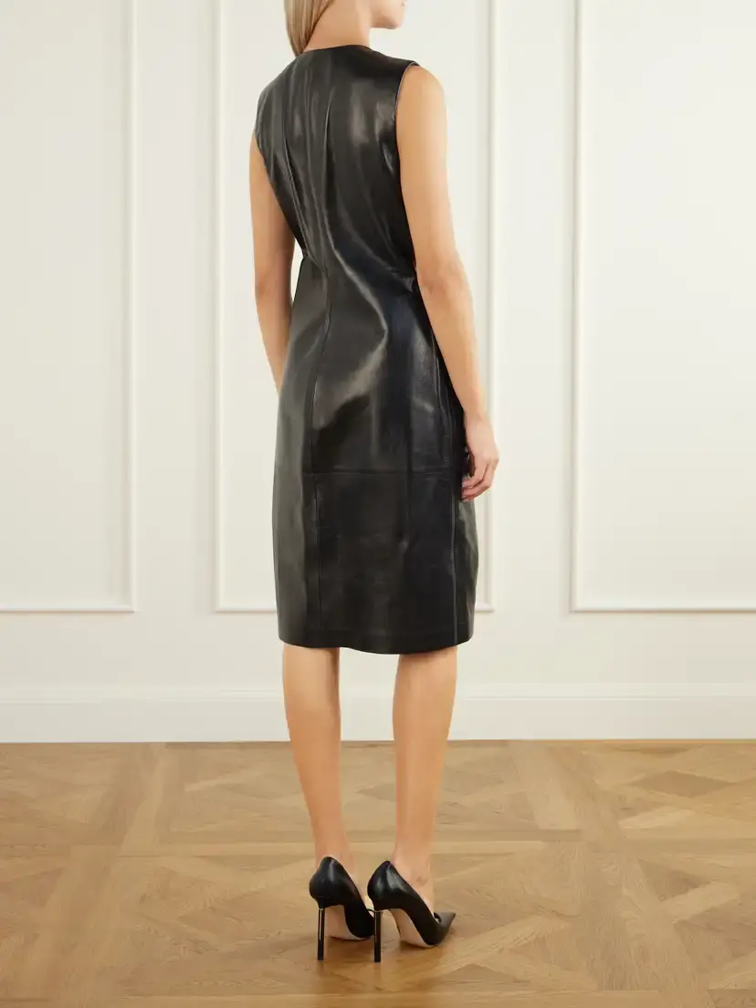 Tom Ford Leather Midi Dress | Thumbnail 3