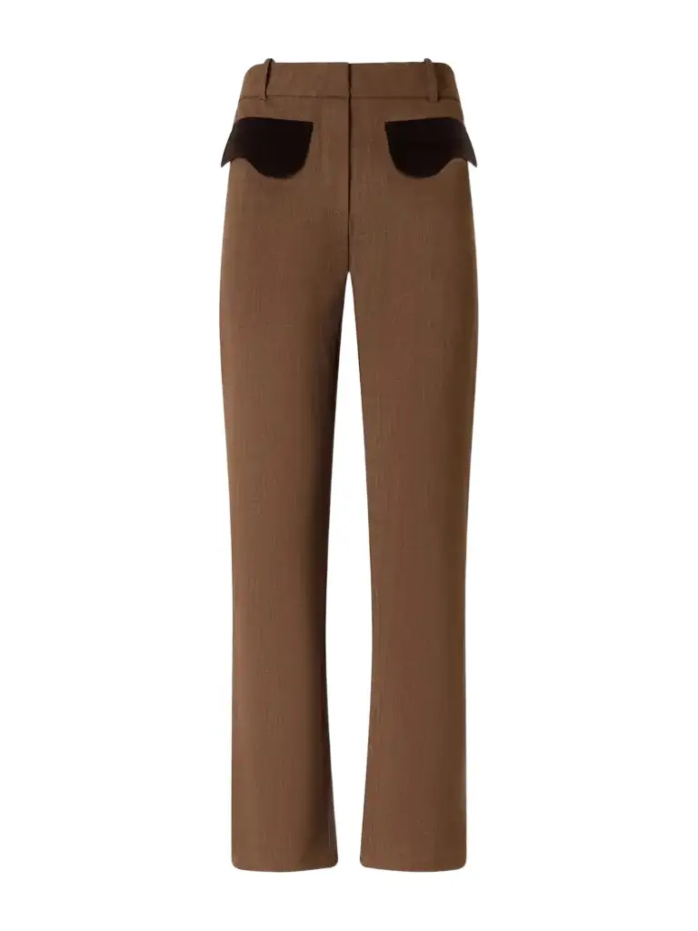 DESTREE Tina Crepe Straight-leg Pants