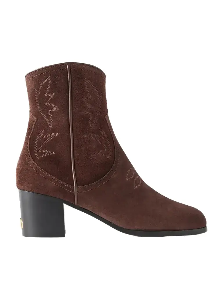 Valentino Garavani Zimmy 40 Suede Ankle Boots | Image 1 Valentino Garavani Zimmy 40 Suede Ankle Boots | Image 1