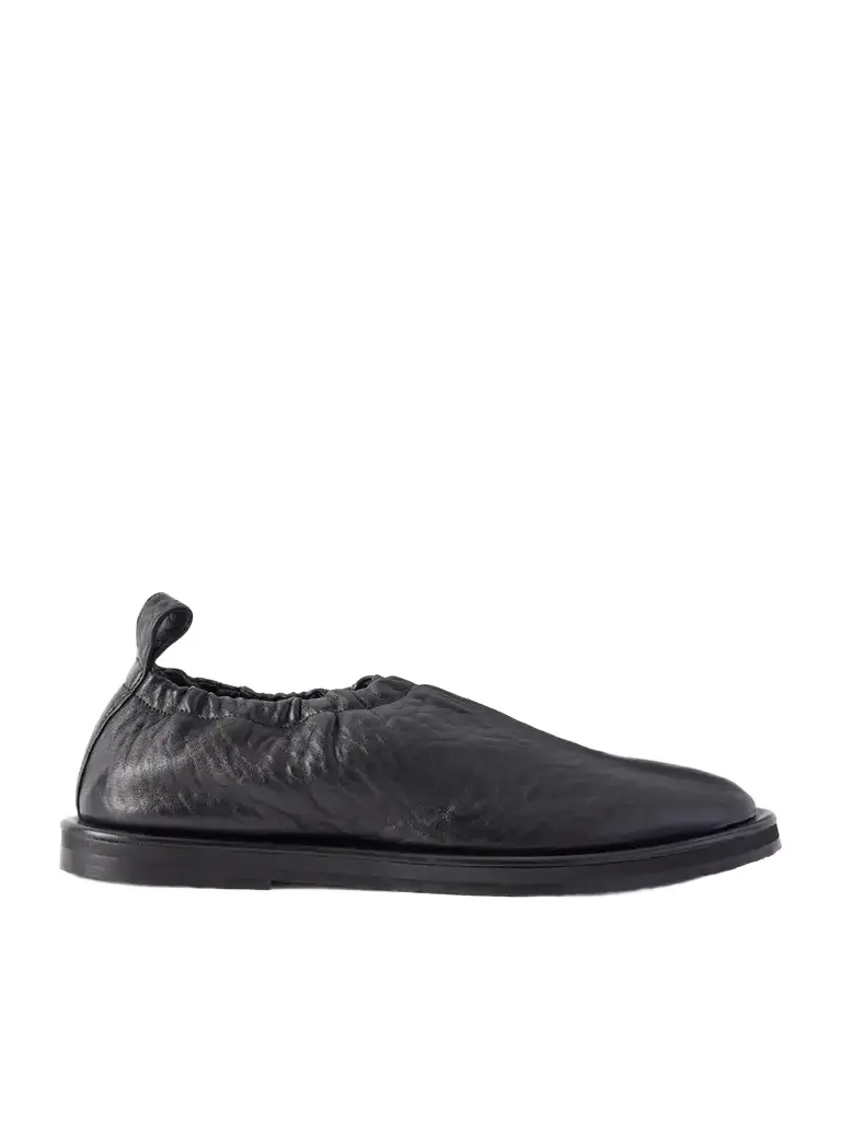 Studio Nicholson Korine Crinkled Leather Loafers