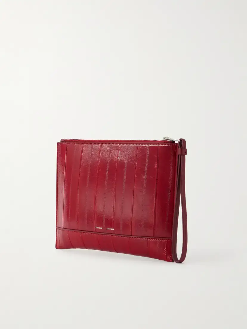 Proenza Schouler Leather Intarsia Leather-trimmed Suede Pouch | Thumbnail 3