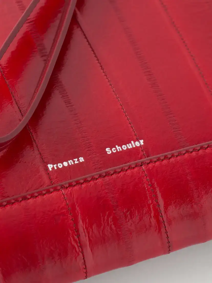 Proenza Schouler Leather Intarsia Leather-trimmed Suede Pouch | Thumbnail 4