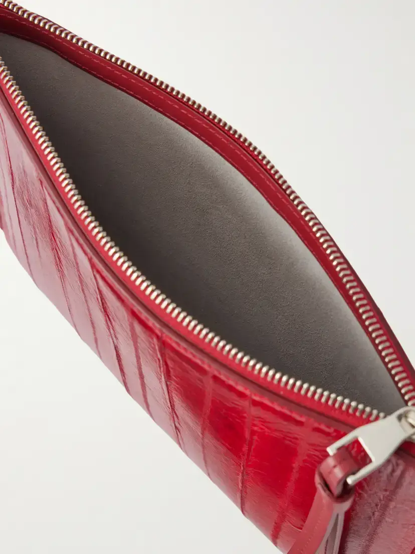 Proenza Schouler Leather Intarsia Leather-trimmed Suede Pouch | Thumbnail 5