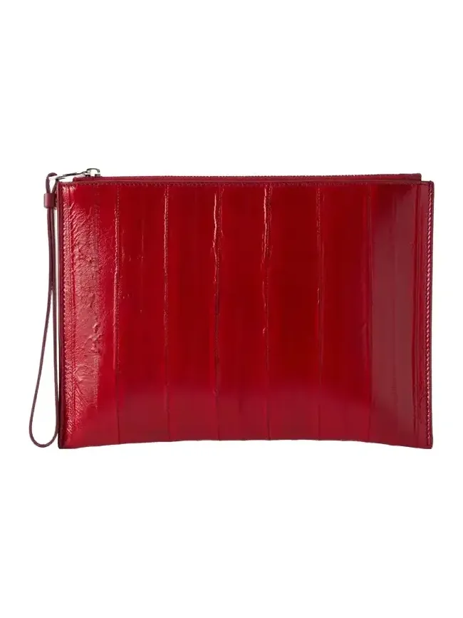 Proenza Schouler Leather Intarsia Leather-trimmed Suede Pouch