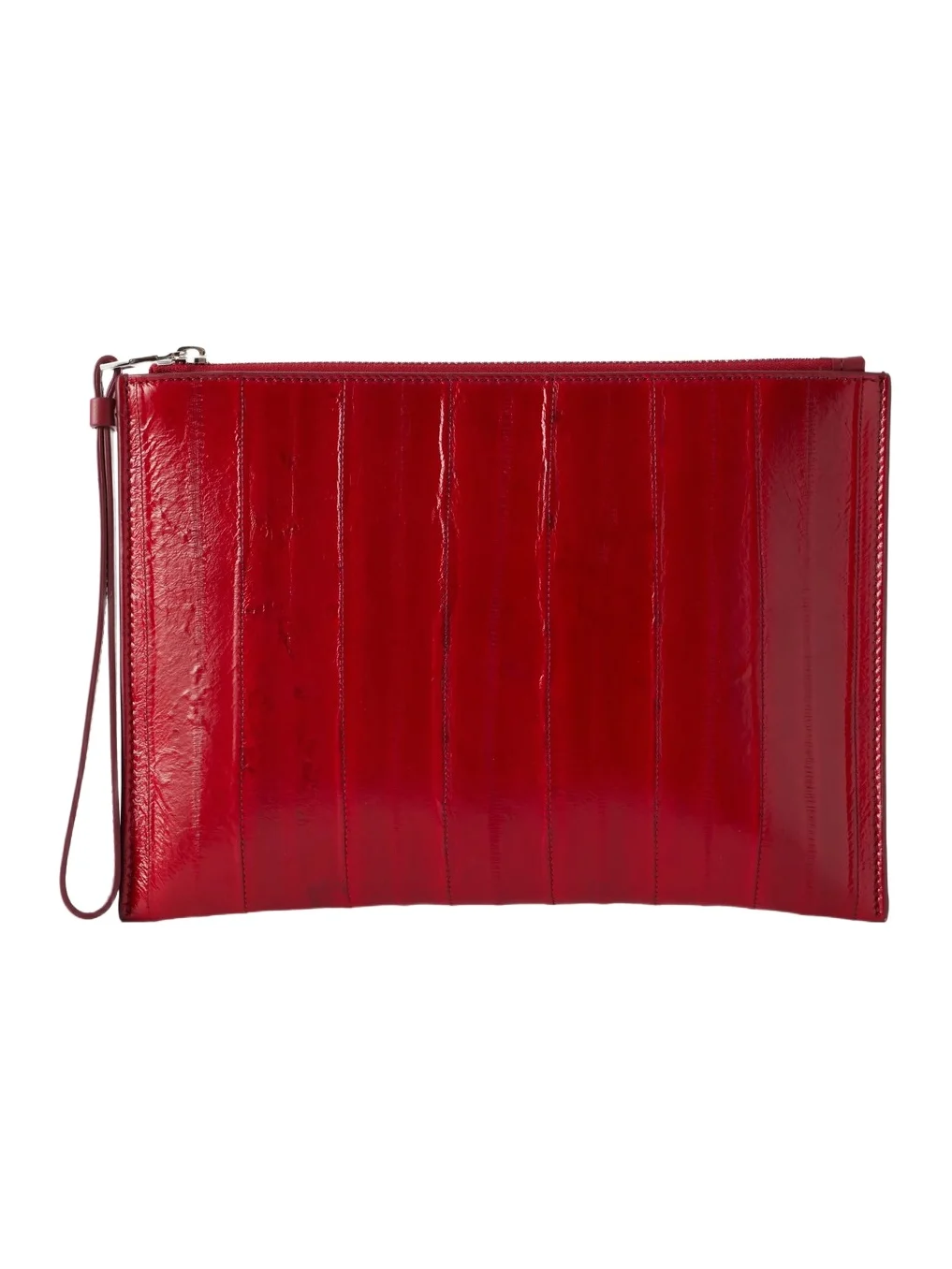 Leather Intarsia Leather-trimmed Suede Pouch Leather Intarsia Leather-trimmed Suede Pouch