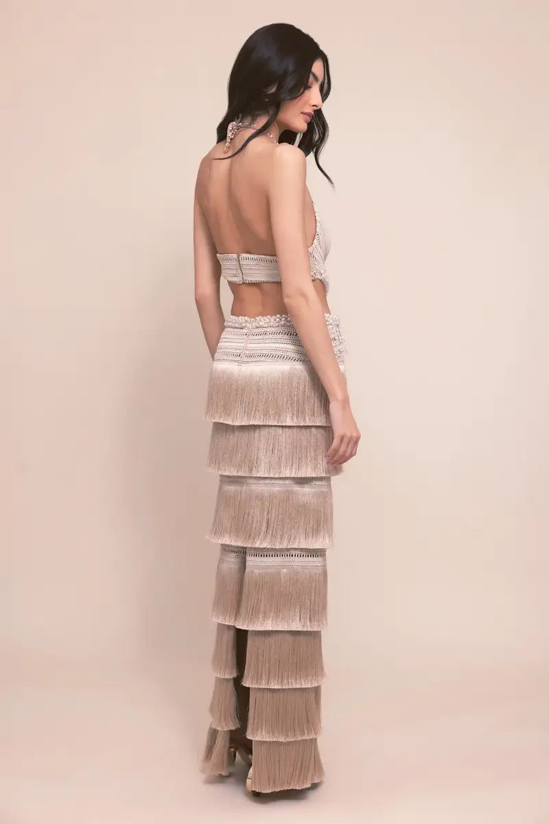 PatBo PETAL FRINGE MAXI DRESS | Thumbnail 3 PatBo PETAL FRINGE MAXI DRESS | Thumbnail 3