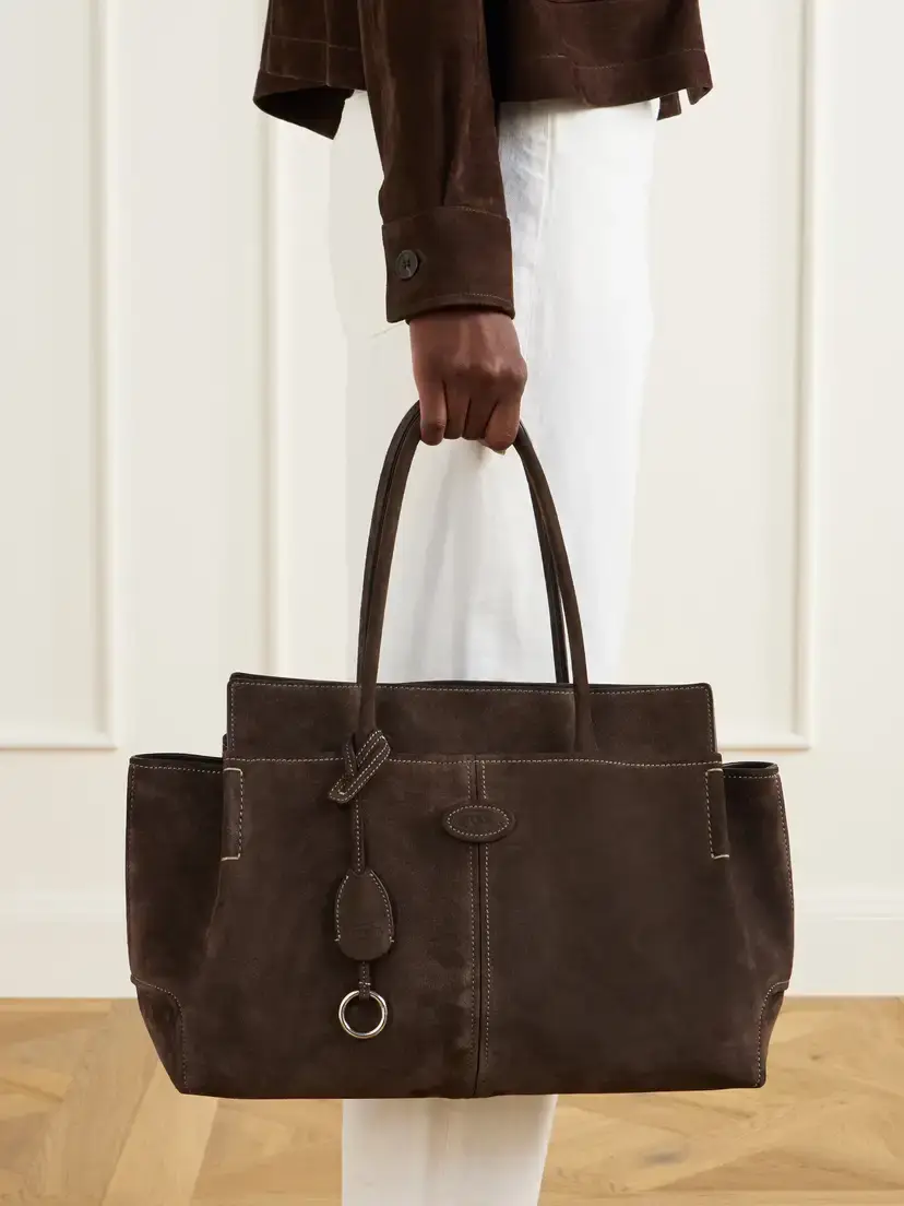 Tod's Logo-embossed Suede Tote | Thumbnail 2 Tod's Logo-embossed Suede Tote | Thumbnail 2