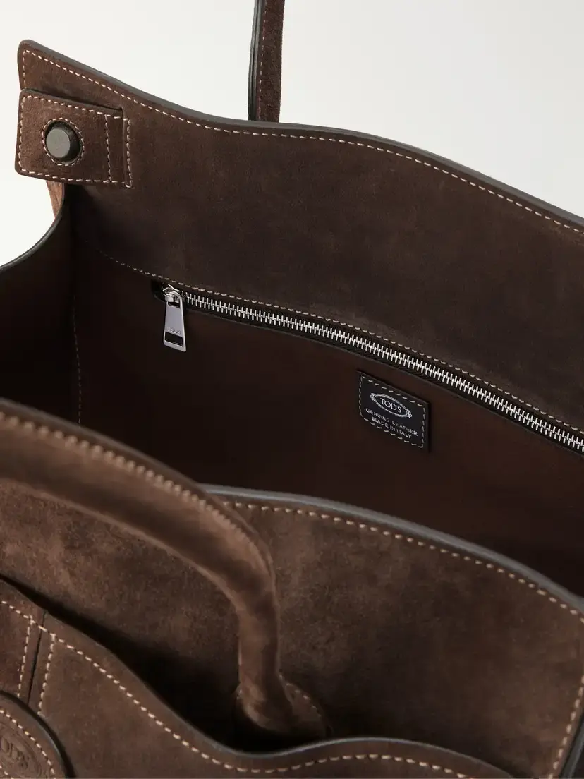 Tod's Logo-embossed Suede Tote | Thumbnail 6 Tod's Logo-embossed Suede Tote | Thumbnail 6