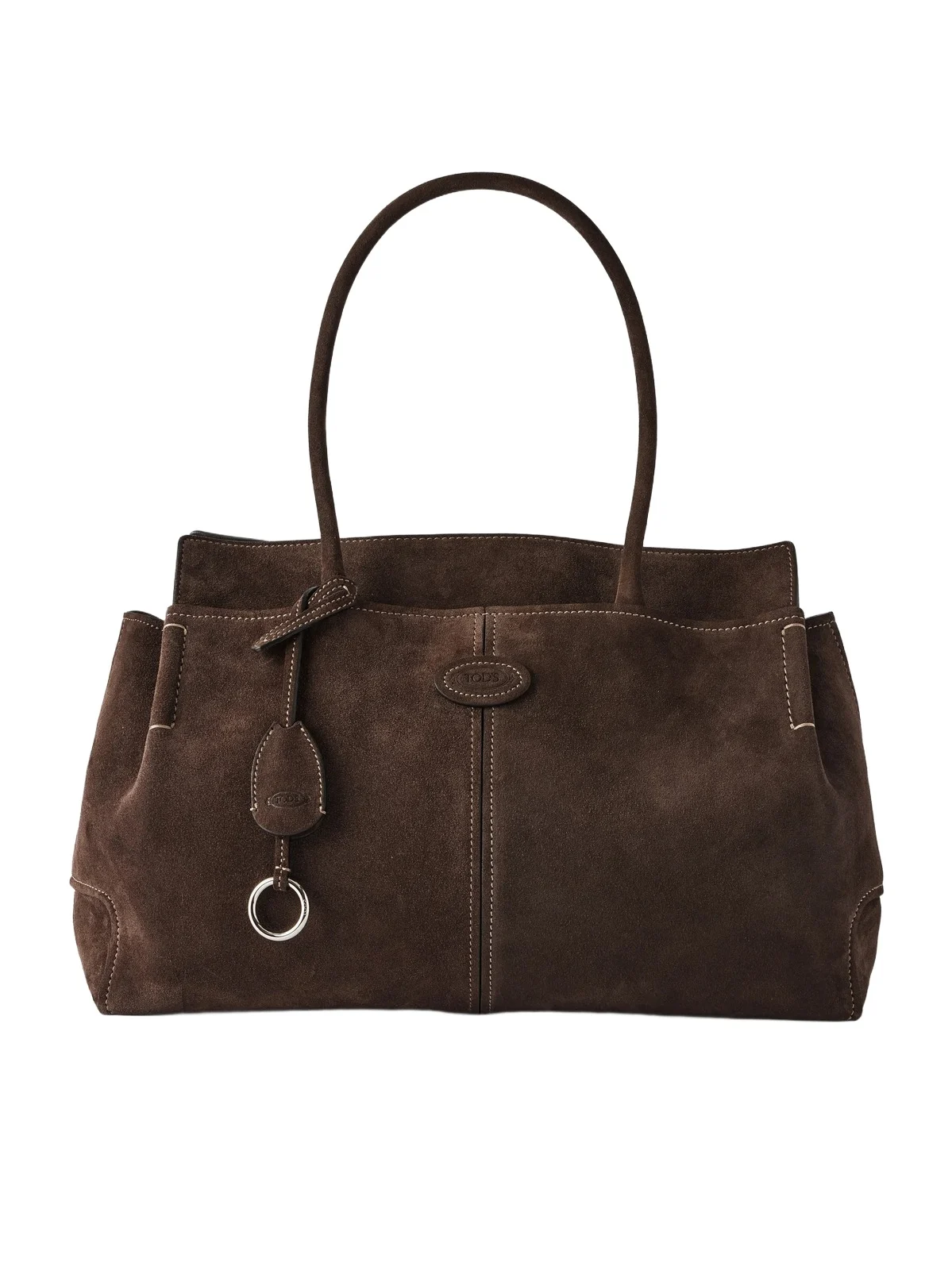 Logo-embossed Suede Tote Logo-embossed Suede Tote