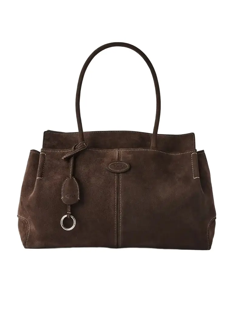 Tod's Logo-embossed Suede Tote | Image 1 Tod's Logo-embossed Suede Tote | Image 1